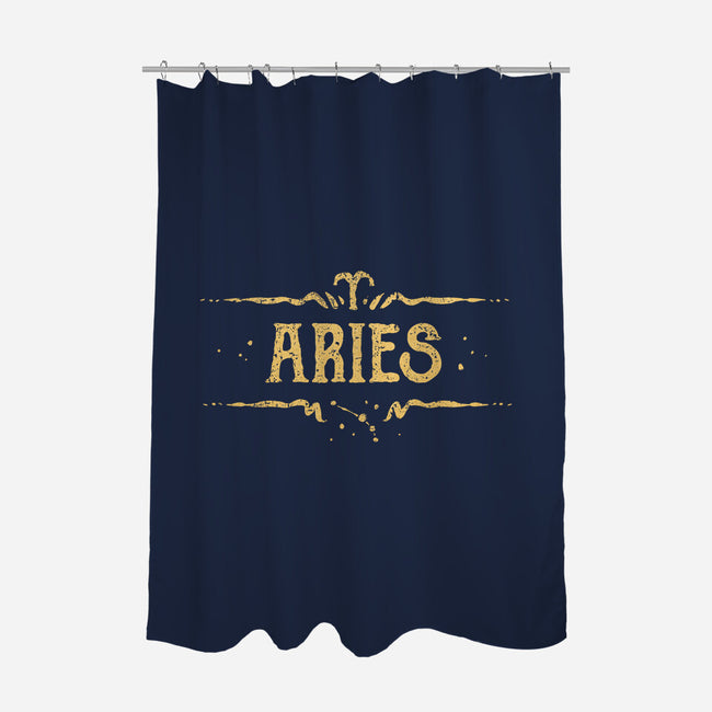 Vintage Aries-None-Polyester-Shower Curtain-kg07