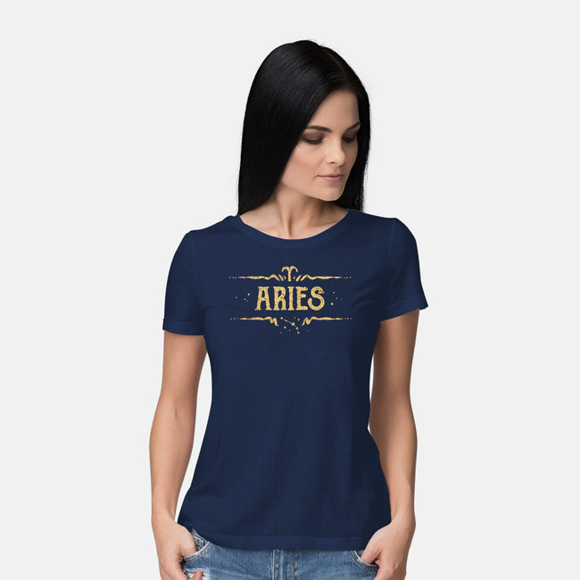 Vintage Aries-Womens-Basic-Tee-kg07