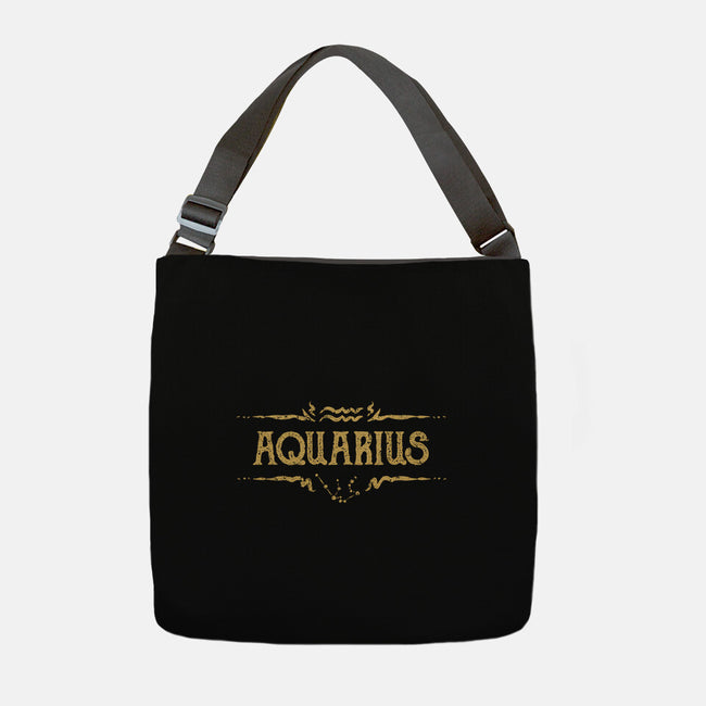 Vintage Aquarius-None-Adjustable Tote-Bag-kg07