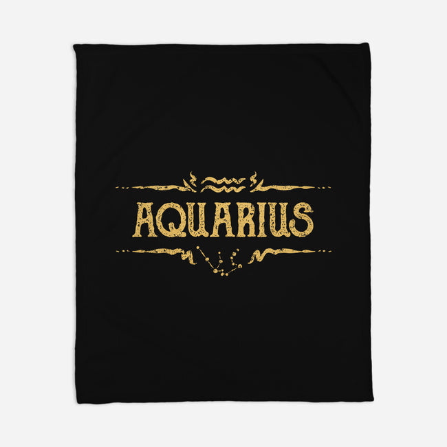 Vintage Aquarius-None-Fleece-Blanket-kg07