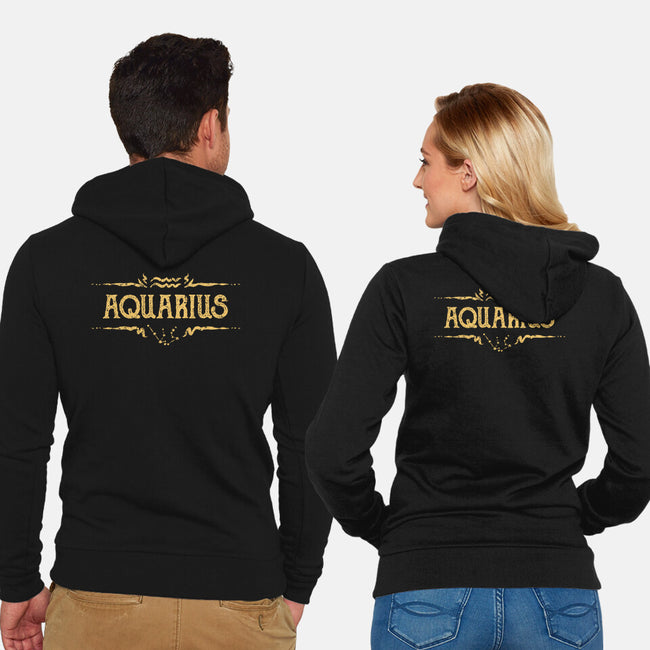Vintage Aquarius-Unisex-Zip-Up-Sweatshirt-kg07