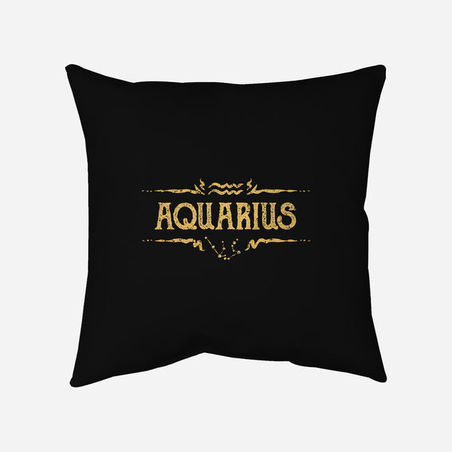 Vintage Aquarius-None-Removable Cover w Insert-Throw Pillow-kg07