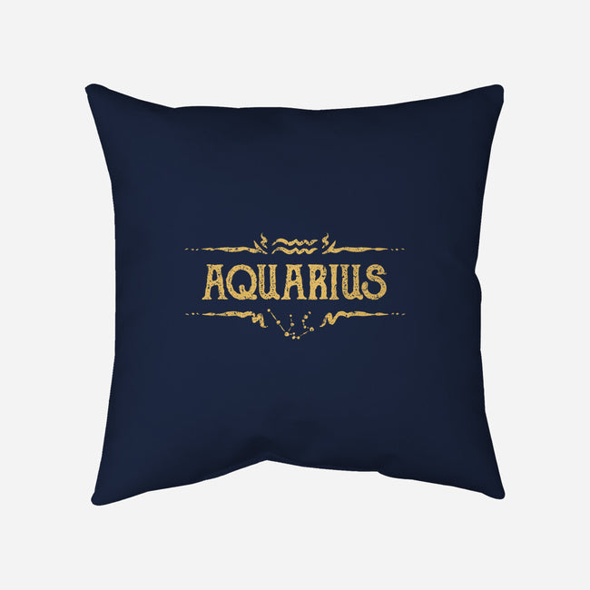 Vintage Aquarius-None-Removable Cover w Insert-Throw Pillow-kg07