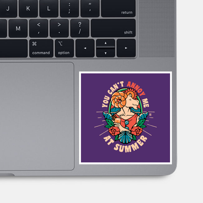 You Can't Annoy Me At Summer-None-Glossy-Sticker-raffaus