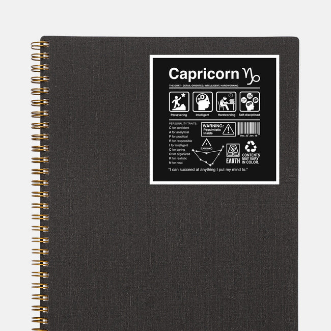 Capricorn Label-None-Glossy-Sticker-DrMonekers