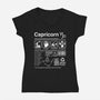 Capricorn Label-Womens-V-Neck-Tee-DrMonekers