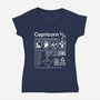 Capricorn Label-Womens-V-Neck-Tee-DrMonekers