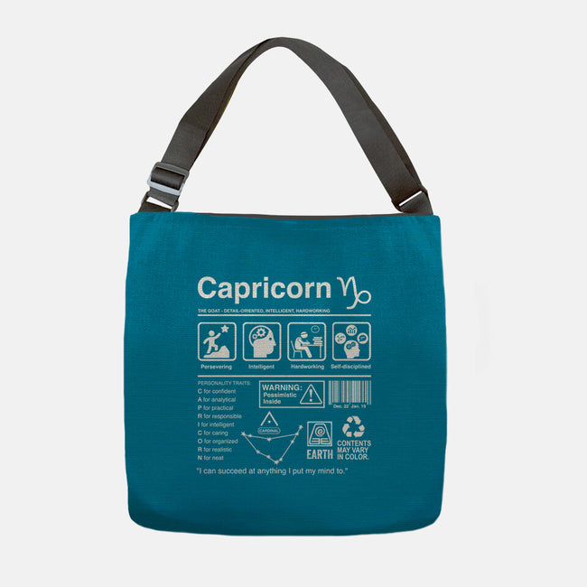 Capricorn Label-None-Adjustable Tote-Bag-DrMonekers
