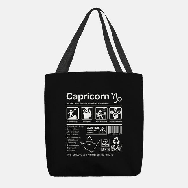 Capricorn Label-None-Basic Tote-Bag-DrMonekers