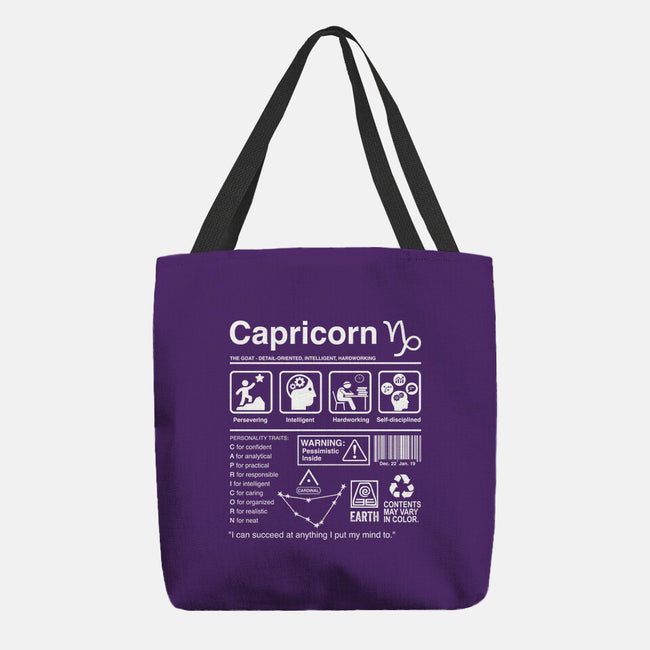 Capricorn Label-None-Basic Tote-Bag-DrMonekers