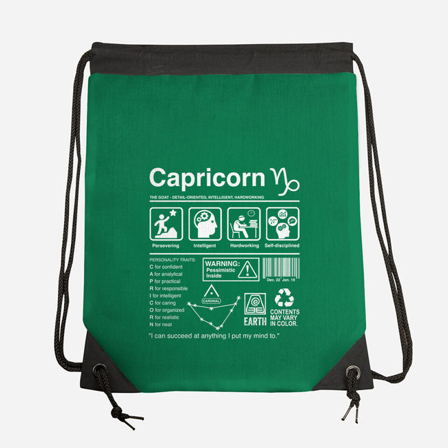 Capricorn Label-None-Drawstring-Bag-DrMonekers