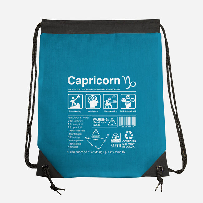 Capricorn Label-None-Drawstring-Bag-DrMonekers