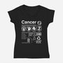 Cancer Label-Womens-V-Neck-Tee-DrMonekers