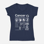 Cancer Label-Womens-V-Neck-Tee-DrMonekers