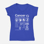 Cancer Label-Womens-V-Neck-Tee-DrMonekers