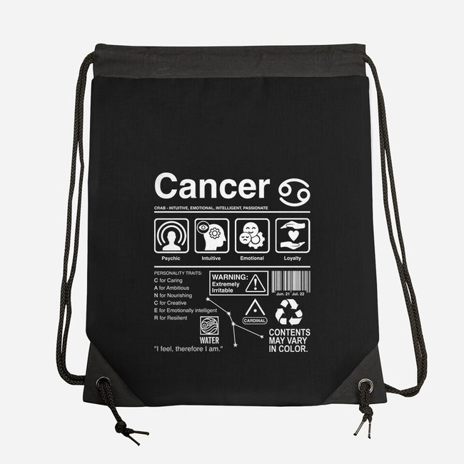 Cancer Label-None-Drawstring-Bag-DrMonekers