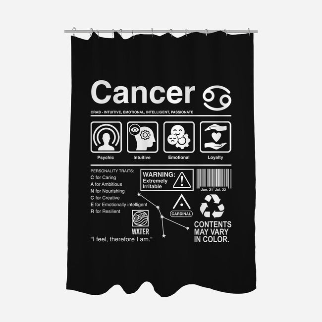 Cancer Label-None-Polyester-Shower Curtain-DrMonekers