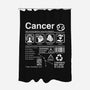 Cancer Label-None-Polyester-Shower Curtain-DrMonekers
