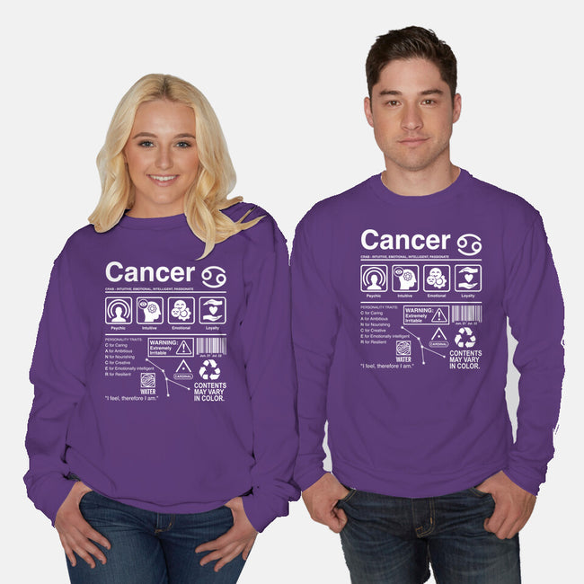 Cancer Label-Unisex-Crew Neck-Sweatshirt-DrMonekers