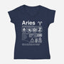Aries Label-Womens-V-Neck-Tee-DrMonekers