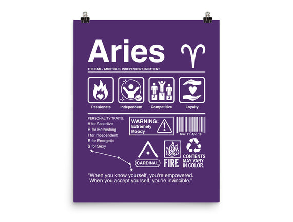 Aries Label
