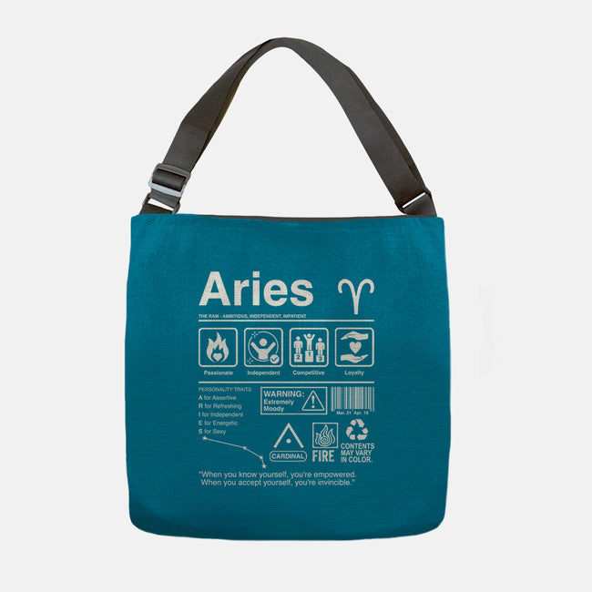 Aries Label-None-Adjustable Tote-Bag-DrMonekers
