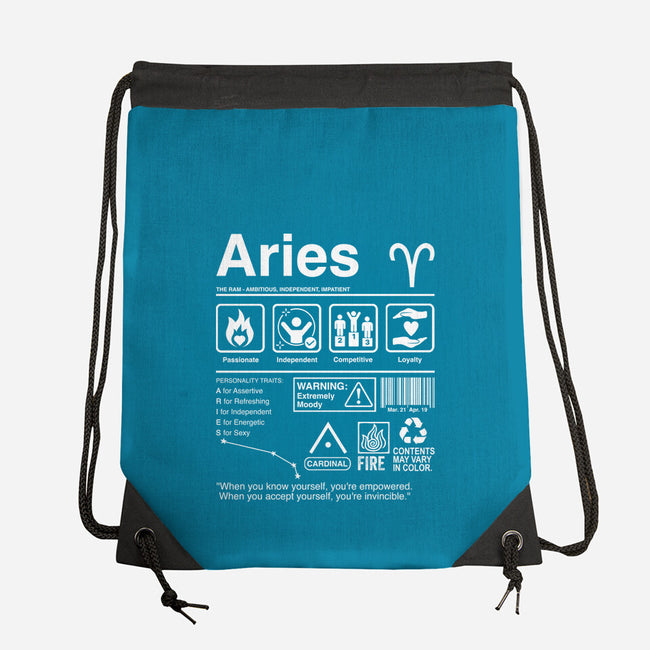 Aries Label-None-Drawstring-Bag-DrMonekers