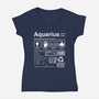 Aquarius Label-Womens-V-Neck-Tee-DrMonekers