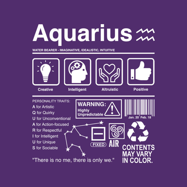Aquarius Label-None-Adjustable Tote-Bag-DrMonekers
