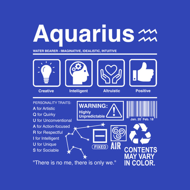 Aquarius Label-None-Adjustable Tote-Bag-DrMonekers