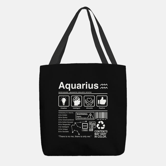 Aquarius Label-None-Basic Tote-Bag-DrMonekers