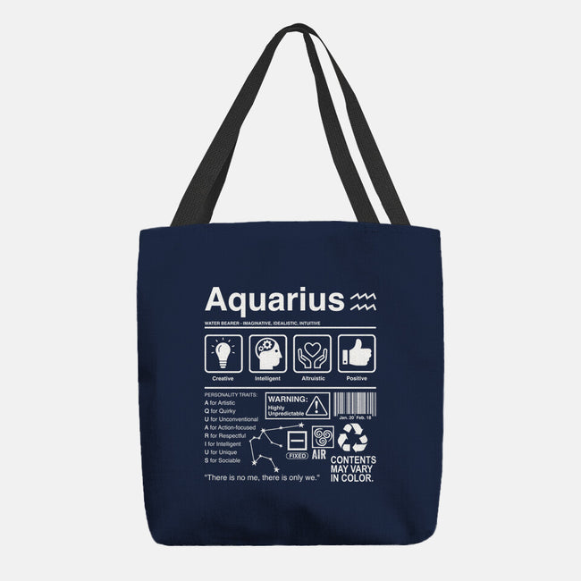 Aquarius Label-None-Basic Tote-Bag-DrMonekers