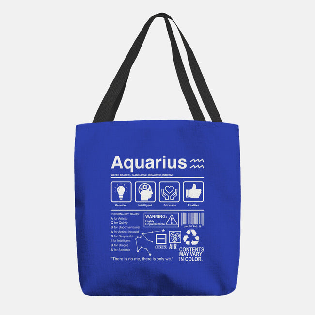Aquarius Label-None-Basic Tote-Bag-DrMonekers