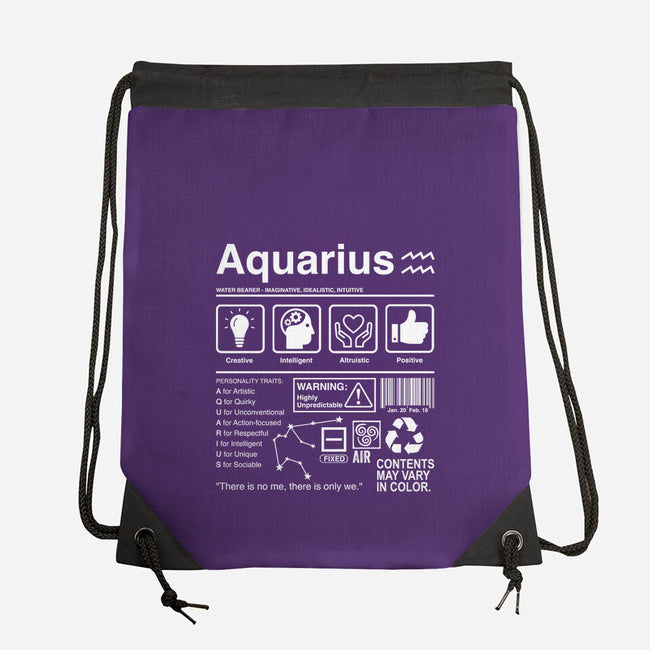 Aquarius Label-None-Drawstring-Bag-DrMonekers
