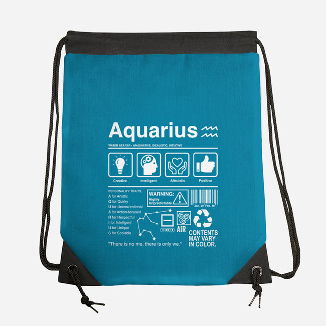 Aquarius Label-None-Drawstring-Bag-DrMonekers