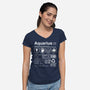 Aquarius Label-Womens-V-Neck-Tee-DrMonekers