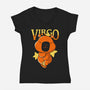 Capybara Virgo-Womens-V-Neck-Tee-mmandy