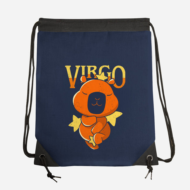 Capybara Virgo-None-Drawstring-Bag-mmandy