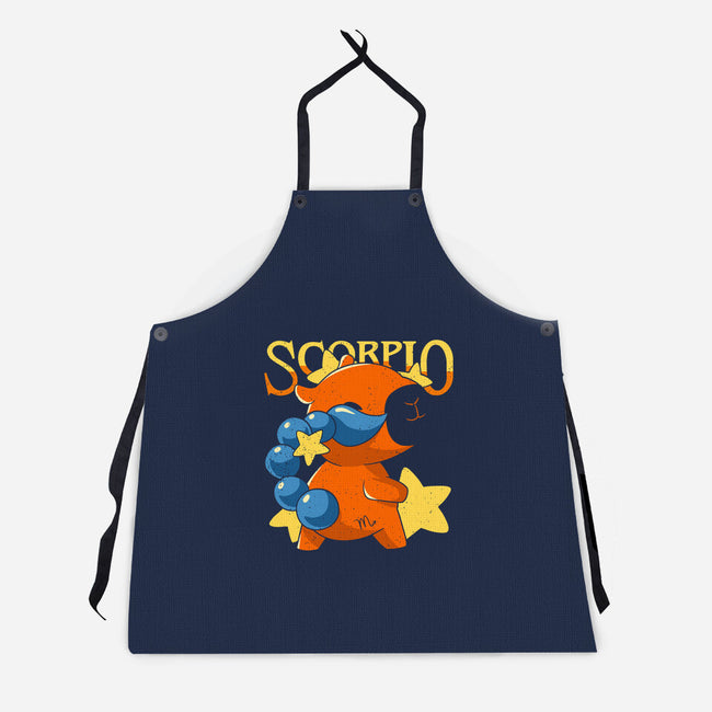 Capybara Scorpio-Unisex-Kitchen-Apron-mmandy