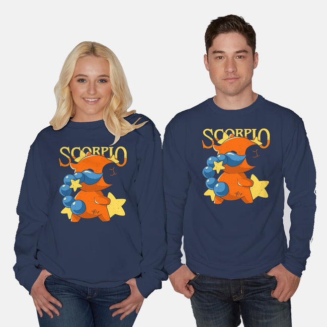 Capybara Scorpio-Unisex-Crew Neck-Sweatshirt-mmandy