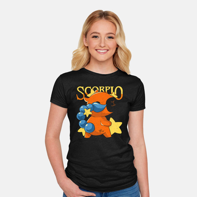 Capybara Scorpio-Womens-Fitted-Tee-mmandy
