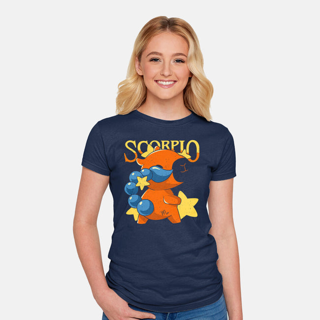Capybara Scorpio-Womens-Fitted-Tee-mmandy