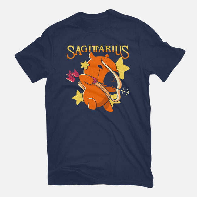 Capybara Sagittarius-Womens-Basic-Tee-mmandy
