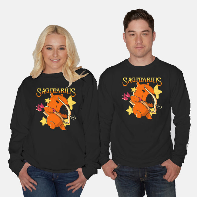 Capybara Sagittarius-Unisex-Crew Neck-Sweatshirt-mmandy