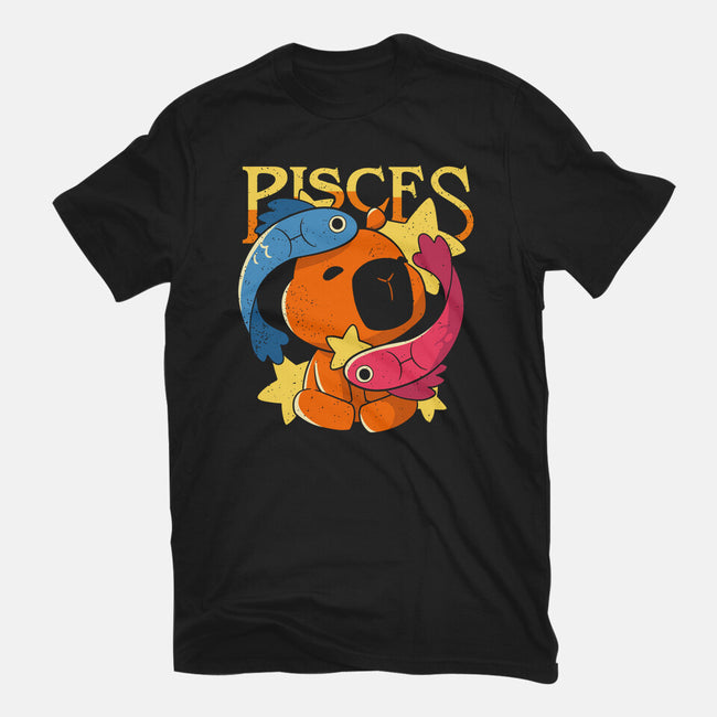 Capybara Pisces-Mens-Heavyweight-Tee-mmandy