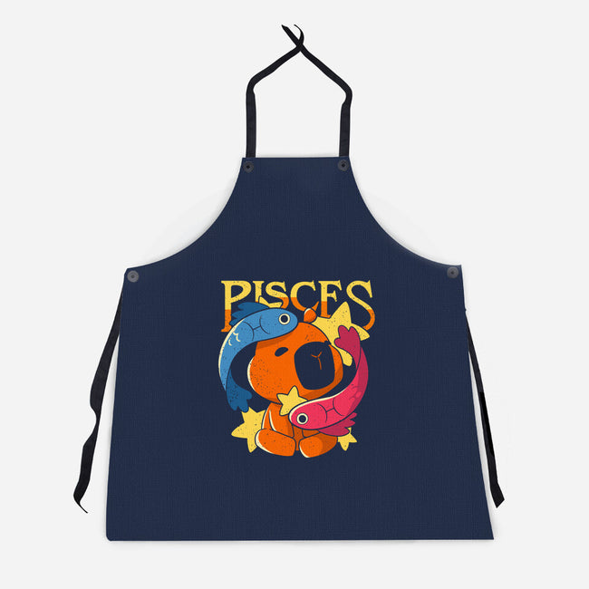 Capybara Pisces-Unisex-Kitchen-Apron-mmandy