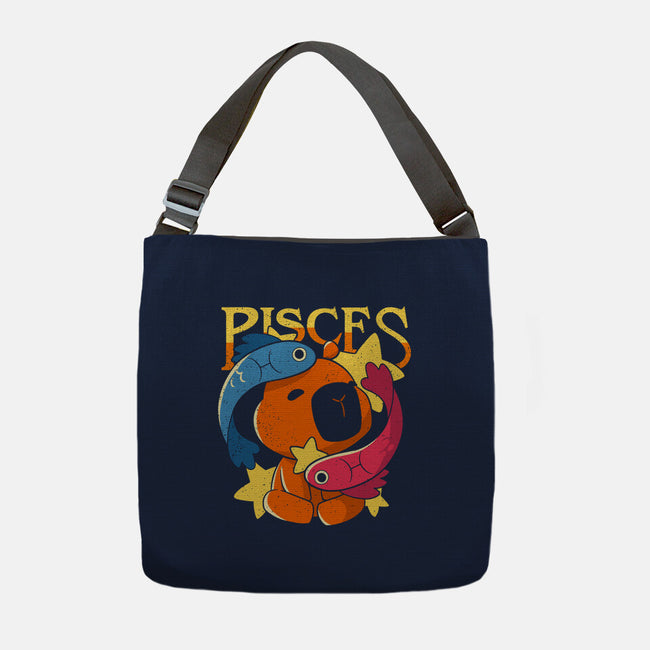Capybara Pisces-None-Adjustable Tote-Bag-mmandy