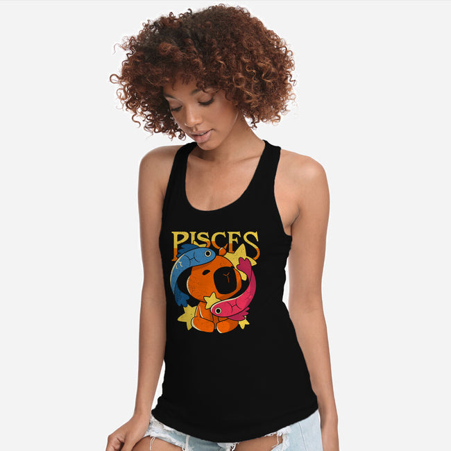 Capybara Pisces-Womens-Racerback-Tank-mmandy