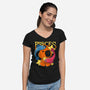 Capybara Pisces-Womens-V-Neck-Tee-mmandy