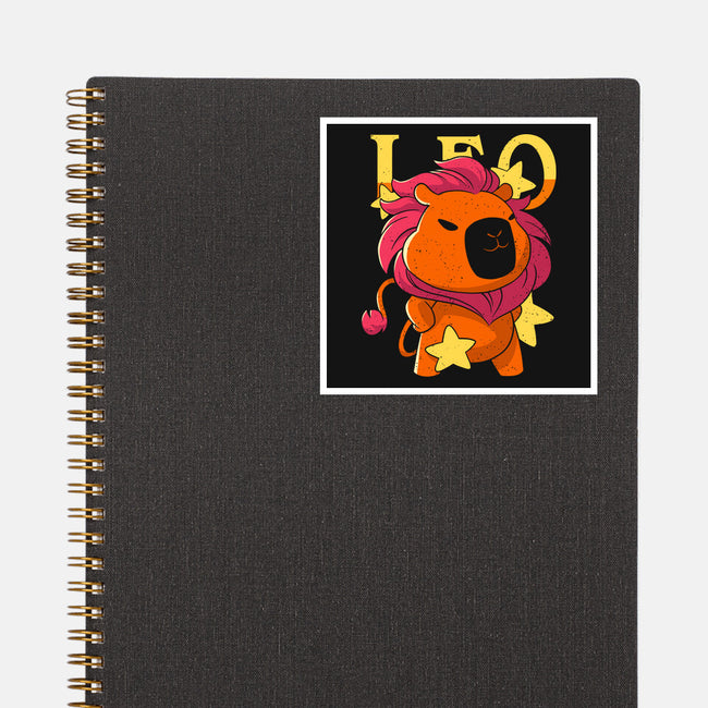 Capybara Leo-None-Glossy-Sticker-mmandy